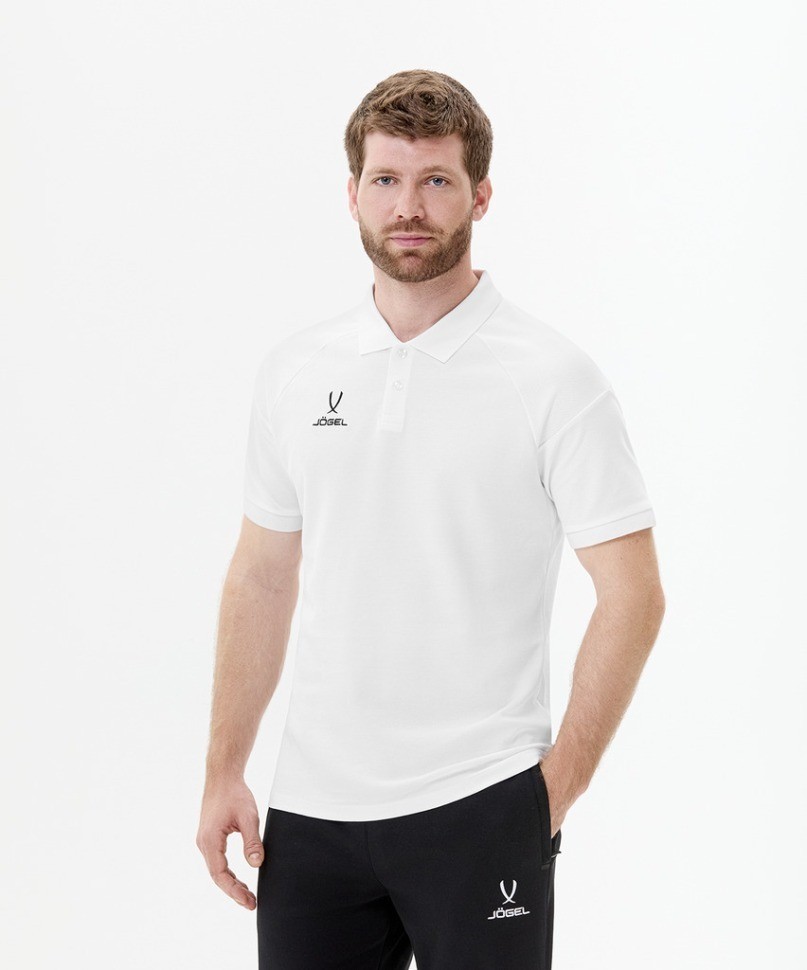 Поло JOGEL CAMP 2 CVC Polo, белый (2114405)