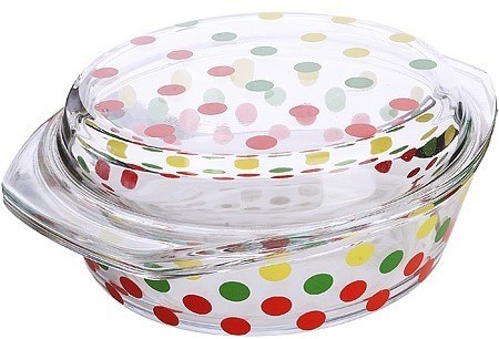 Кастрюля стеклянная 1,5 л с крышкой LORAINE (31037)