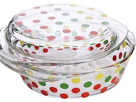 Кастрюля стеклянная 1,5 л с крышкой LORAINE (31037)