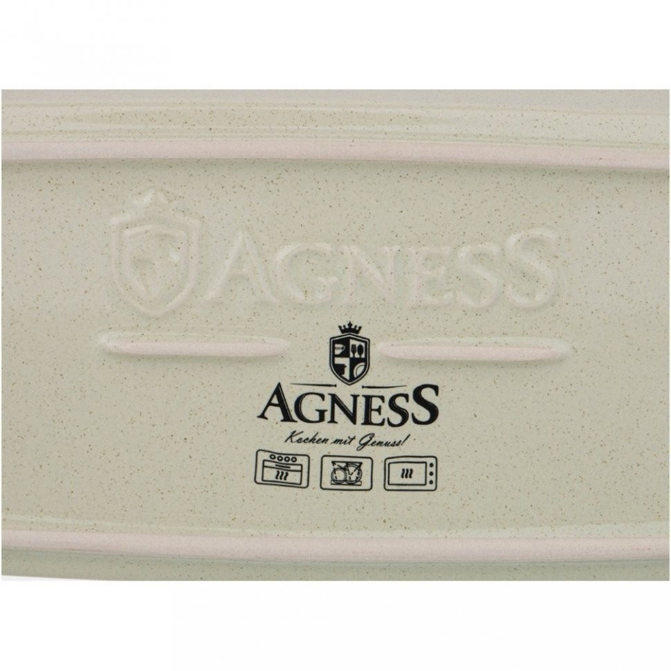 Форма для выпечки agness "modern kitchen" бежевая 2050 мл 32*14*9 см Agness (777-069)