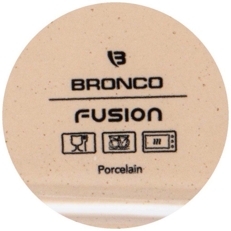 Тарелка обеденная bronco "fusion" 25*17*2 см кремовая (мал.уп. = 2 шт) (263-1231)