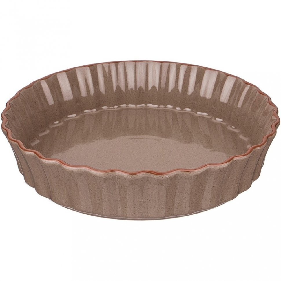 Форма для выпечки agness "modern kitchen" круглая серая 2300 мл 28*28*6 см Agness (777-091)