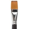 Кисть художественная синтетика мягкая плоская № 24 короткая ручка 200707 (2) (86186)