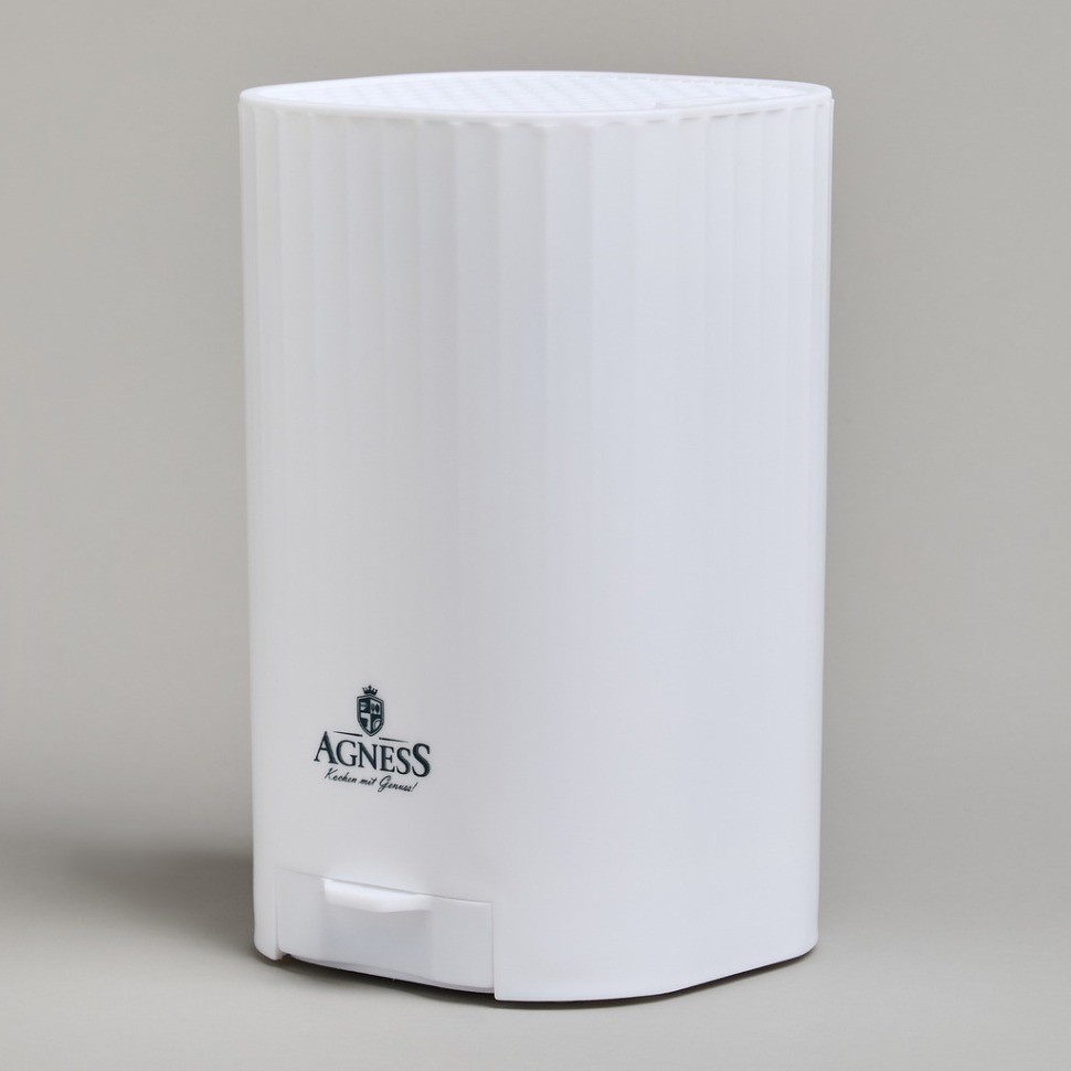 Подставка для ножей agness с точильным камнем 13,6*14,6*23 см (907-320)