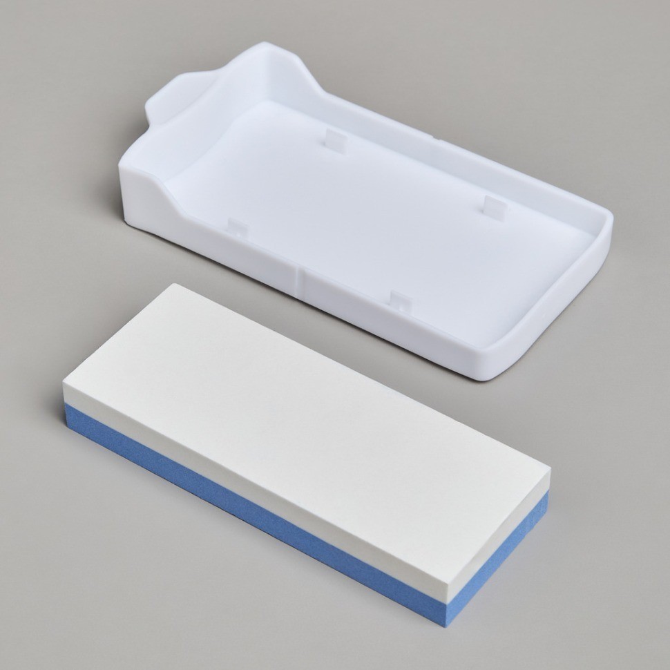 Подставка для ножей agness с точильным камнем 13,6*14,6*23 см (907-320)