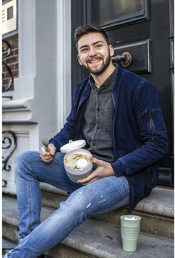 Ланч-бокс club bento, organic, зеленый (68349)