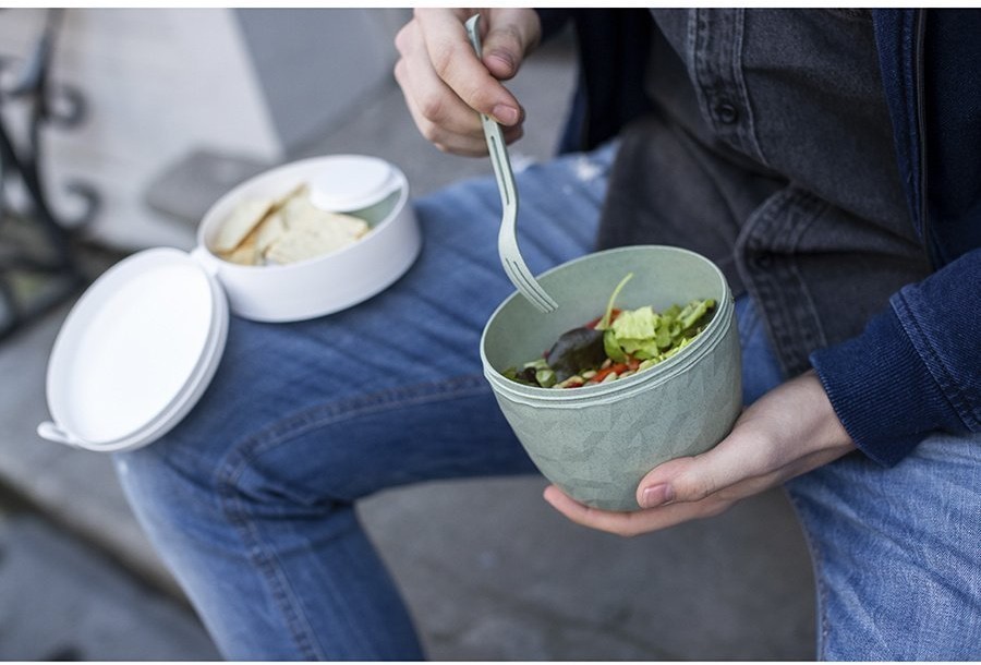 Ланч-бокс club bento, organic, зеленый (68349)