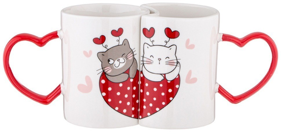 Набор из 2 кружек " счастливы вместе" 260 мл Lefard (260-974)