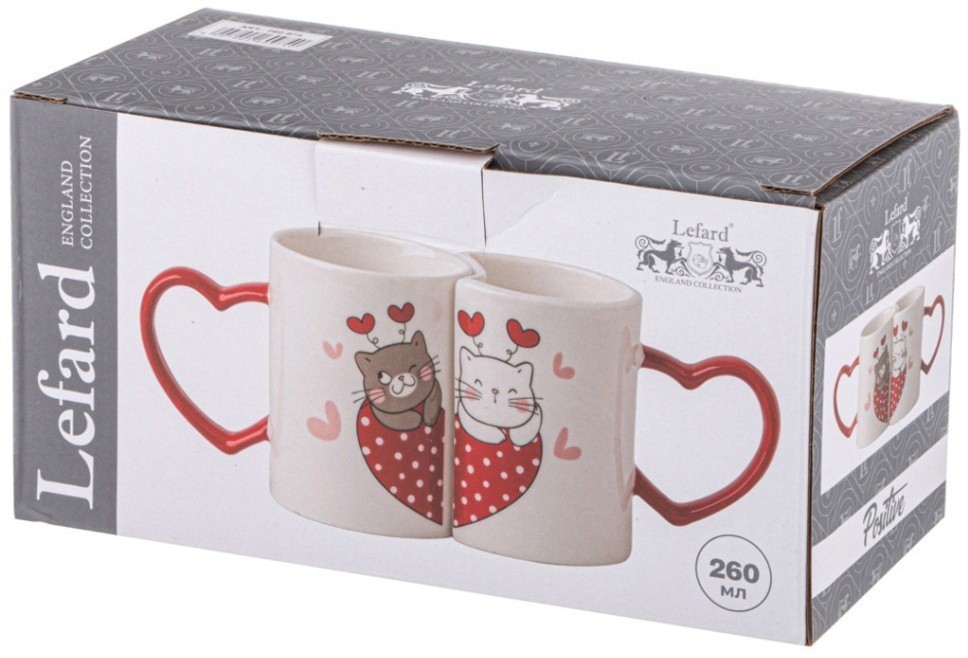 Набор из 2 кружек " счастливы вместе" 260 мл Lefard (260-974)