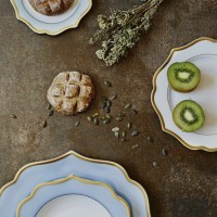 Тарелка LION005TY003265, 28 см, костяной фарфор, tiffany, ivory, gold, LE COQ