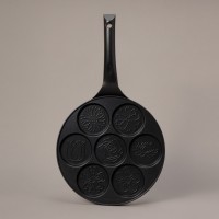 Сковорода agness &quot;flower story&quot; для оладий с антипригар.покрытием диаметр=26.5 см (932-031)