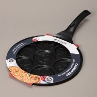 Сковорода agness &quot;flower story&quot; для оладий с антипригар.покрытием диаметр=26.5 см (932-031)