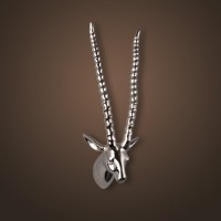Голова антилопы 4074, металл, chrom, ROOMERS FURNITURE