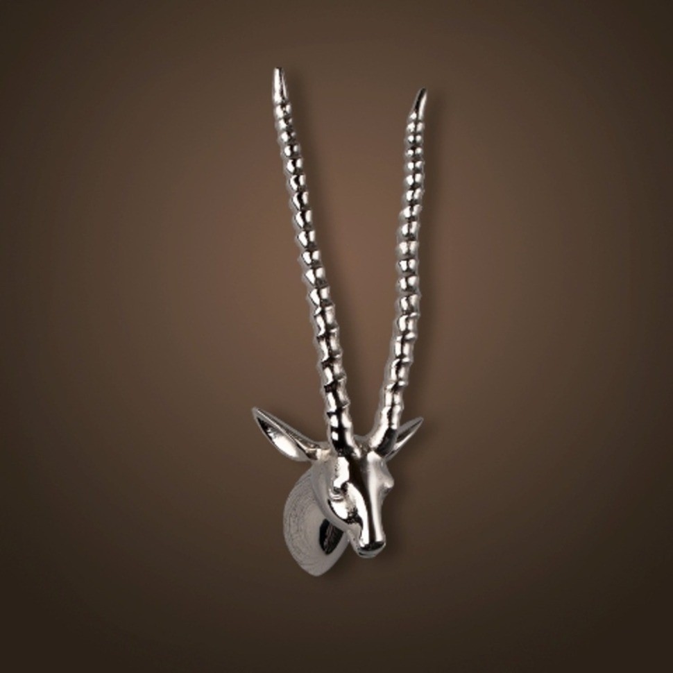 Голова антилопы 4074, металл, chrom, ROOMERS FURNITURE