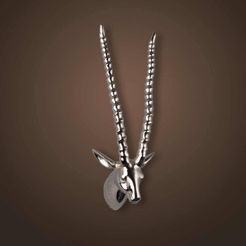 Голова антилопы 4074, металл, chrom, ROOMERS FURNITURE