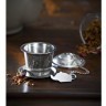 Емкость для заваривания чая с блюдцем (69223)