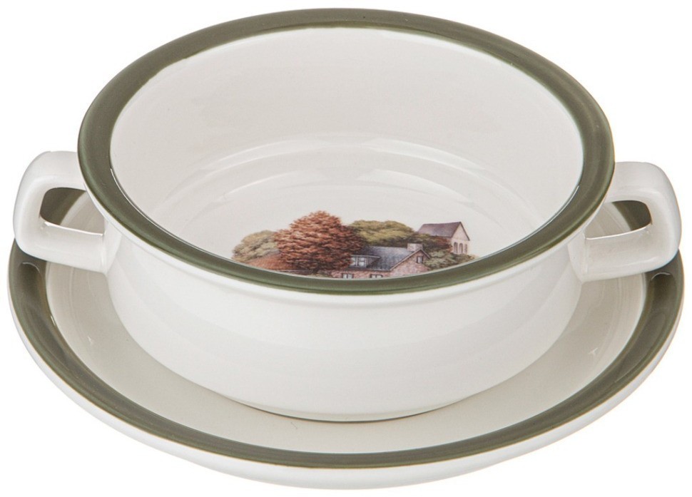 Бульонница с блюдцем lefard "family house" 250 мл 15*6 см (263-1306)