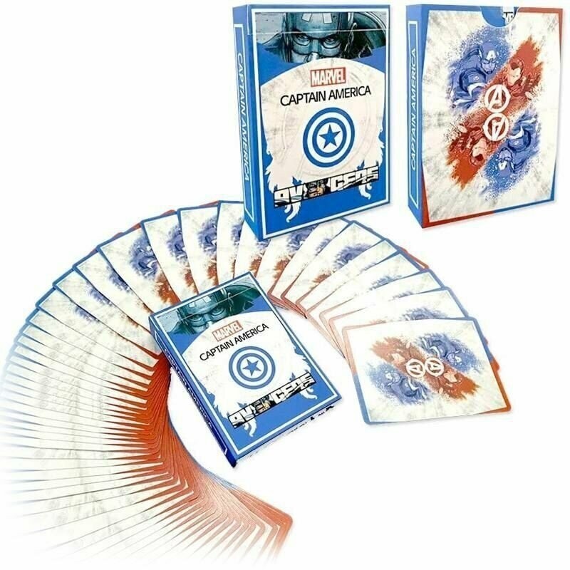 Карты "MARVEL Captain America Stripper Card deck Standard Index" (64404)