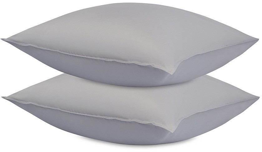 Набор наволочек из премиального сатина серого цвета из коллекции essential, 70х70 см (77139)