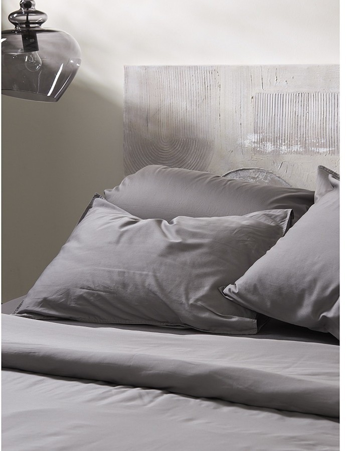 Набор наволочек из премиального сатина серого цвета из коллекции essential, 70х70 см (77139)