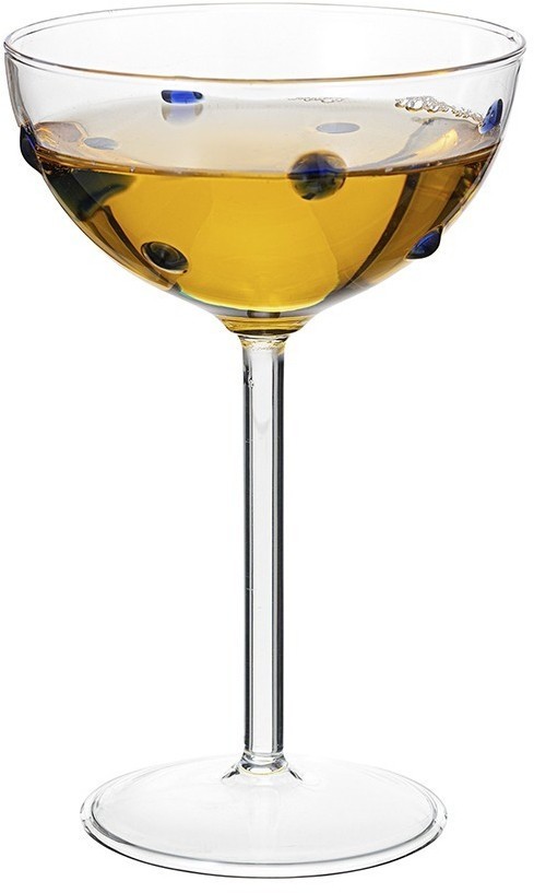 Креманка pom-pon, 225 мл, прозрачная/синяя (77819)