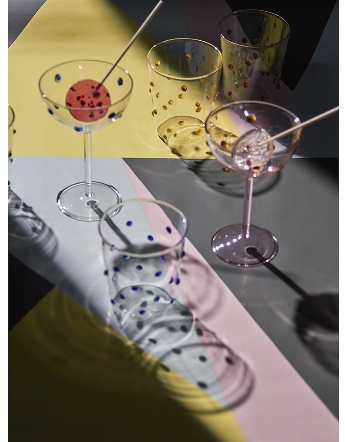 Креманка pom-pon, 225 мл, прозрачная/синяя (77819)