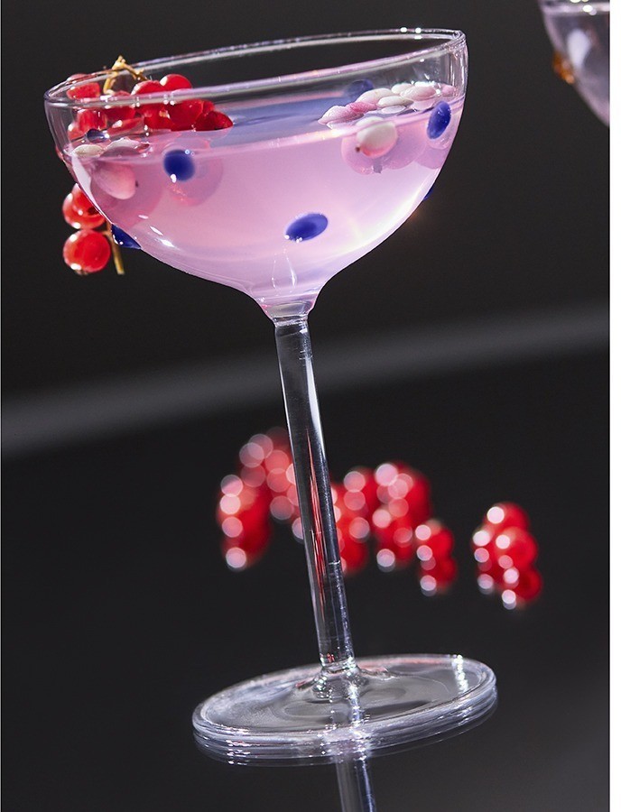 Креманка pom-pon, 225 мл, прозрачная/синяя (77819)