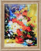 Картина Натюрморт С люпином с кристаллами Swarovski (1624)