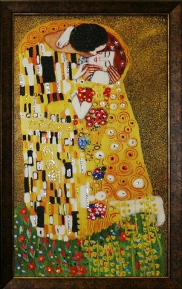Картина Поцелуй Климт с кристаллами Swarovski (1533)