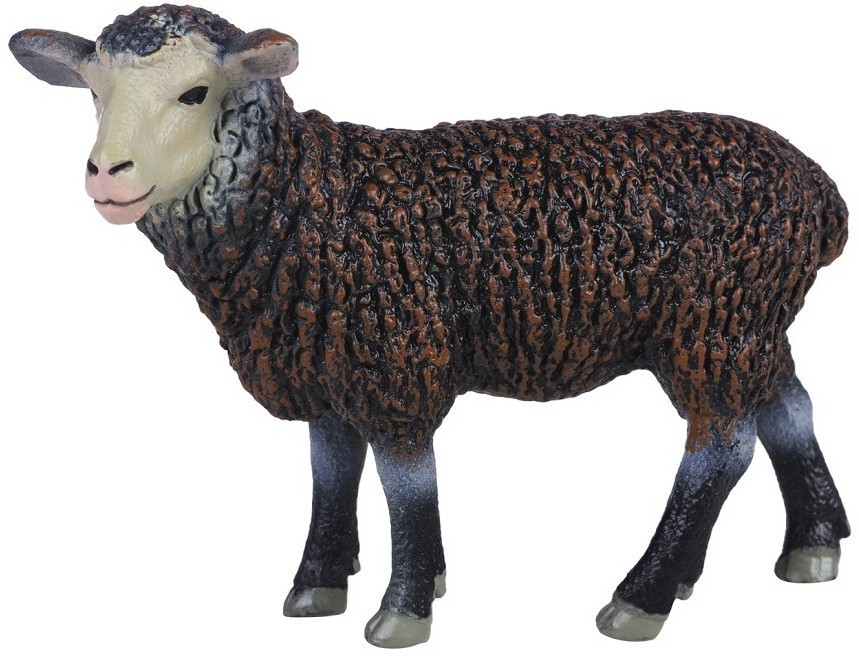 Игрушки фигурки в наборе серии "На ферме", 8 предметов (семья баранов, фермер, ограждение-загон, аксессуары) (MM215-348)