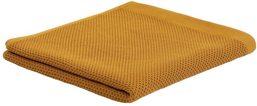 Полотенце для рук вафельное цвета карри из коллекции essential, 50х90 см (75412)