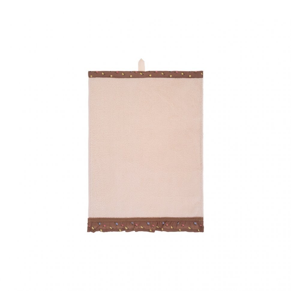 Полотенце махровое в корзинке, "шебби шик",30х50см,х/б 100% ,бежевый. SANTALINO (850-841-18)