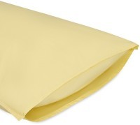 Набор наволочек из стираного перкаля светло-желтого цвета из коллекции essential, 50х70 см (77743)