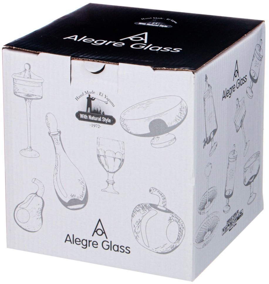 Блюдо на ножке, 14х16 см Alegre Glass (337-103)