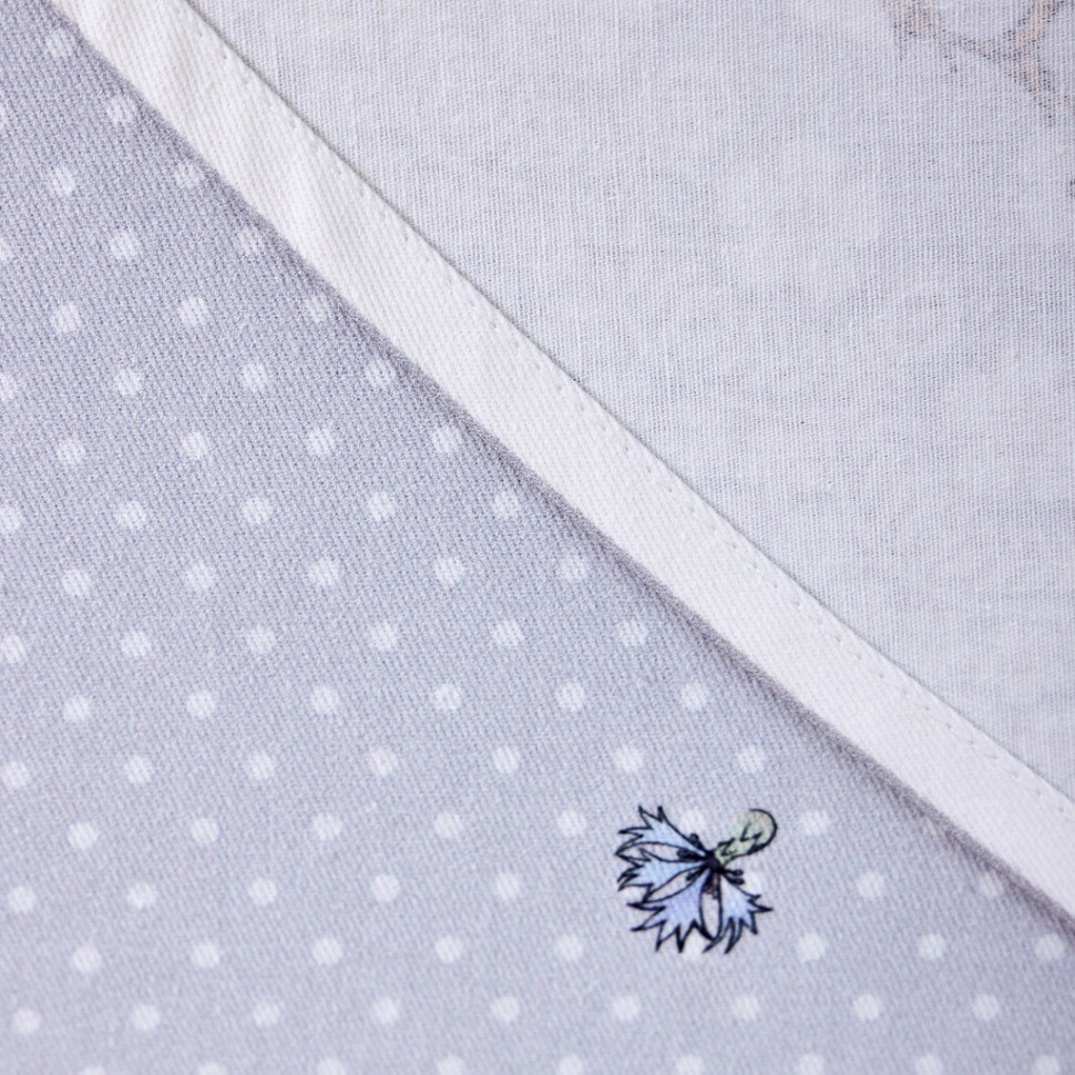 Скатерть круглая "гуси легард" диаметр=180 см., серый, 100% хлопок, твил, с пропиткой Lefard (850-710-22)