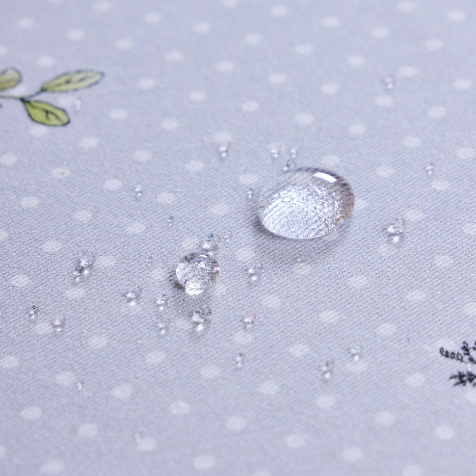 Скатерть круглая "гуси легард" диаметр=180 см., серый, 100% хлопок, твил, с пропиткой Lefard (850-710-22)