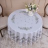 Скатерть круглая "гуси легард" диаметр=180 см., серый, 100% хлопок, твил, с пропиткой Lefard (850-710-22)