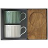 Набор из 2-х чашек для чая Время отдыха, зелёная и светло-серая, 0,25 л - EL-R1641/TBR4 Easy Life