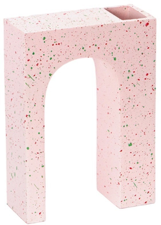 Ваза для цветов одинарная acquedotto, 22 см, розовая (75729)
