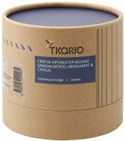 Свеча ароматическая с деревянным фитилём sandalwood, bergamot &amp; citrus из коллекции edge, синий, 60 ч (75697)