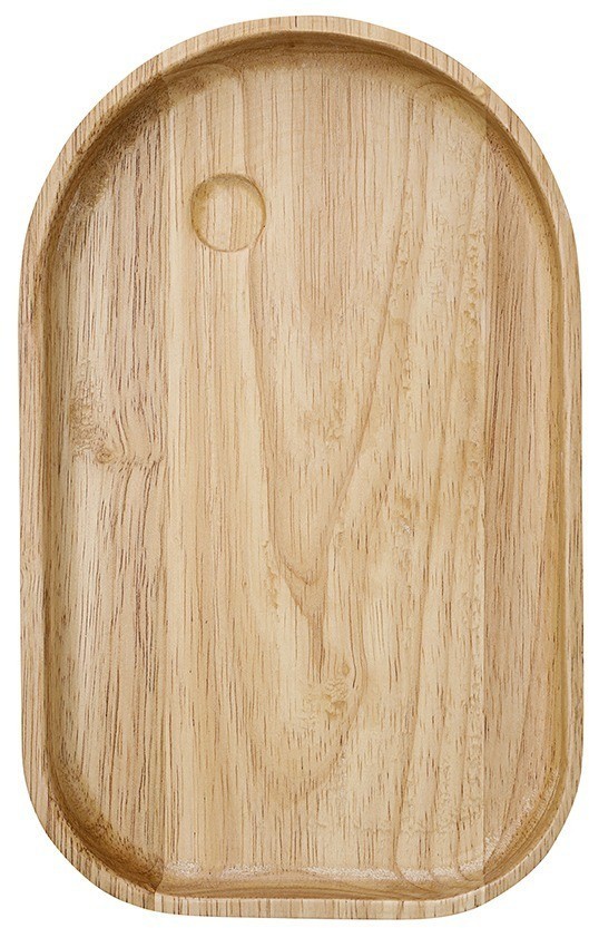 Набор из 4-х сервировочных тарелок на деревянном подносе sorrento (78439)