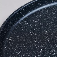 Сковорода блинная agness с антипригарным покрытием &quot;black marble&quot;, 22х2см, индукционное дно (932-522)