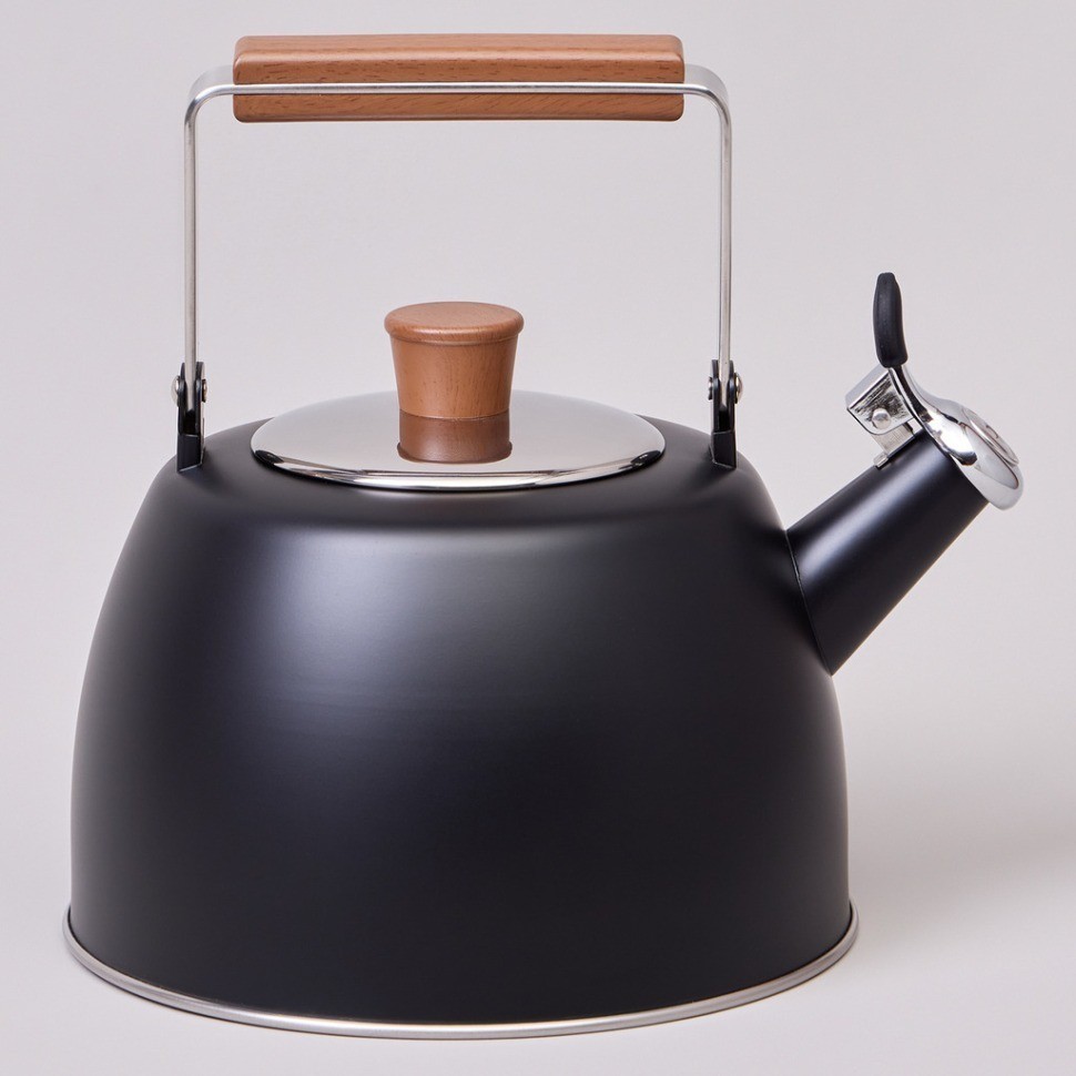 Чайник agness 3,0 л со свистком и складывающейся ручкой, индукционное капсульное дно (937-912)