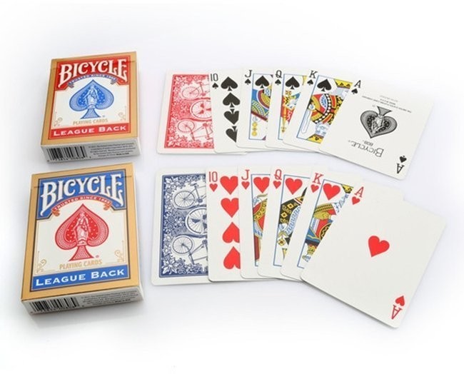 Карты "Bicycle Standard League Back red/blue" (33558)