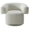 Кресло поворотное Lugano букле белое 90*76*68см (TT-00013199)