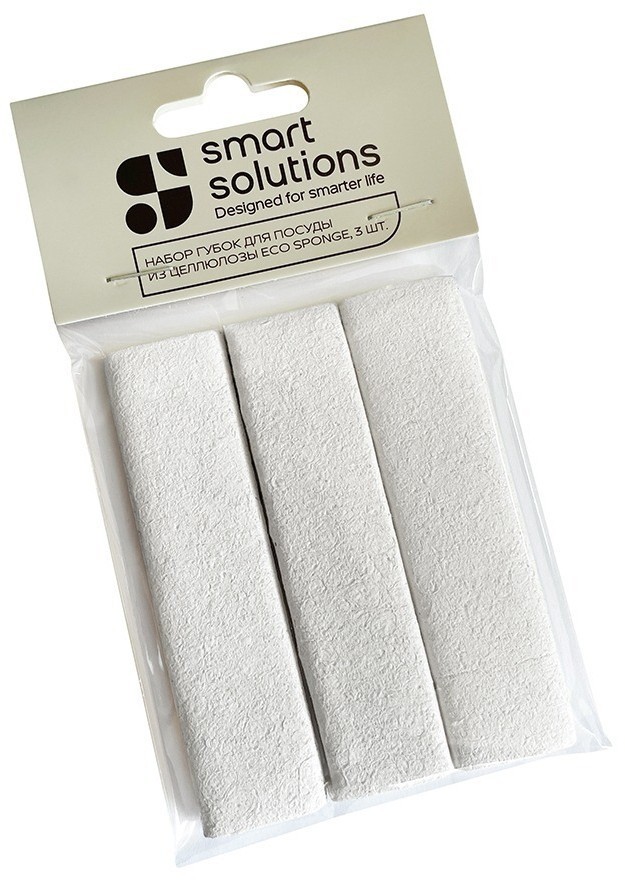 Набор губок для посуды из целлюлозы eco sponge, 3 шт. (77065)