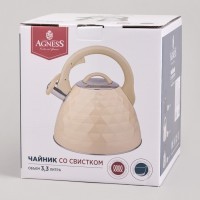 Чайник со свистком, 3,3л Agness (940-031)