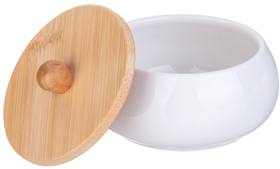 Набор банок с дерев. крышкой lefard "native" 3 шт. 8,5*6,5 см 150 мл на дерев. подставке (587-188)