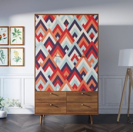 Шкаф трехстворчатый Berber принт 2 арт BB02/Print_02-ET