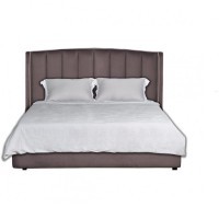 Кровать Odry c подъем.мех. велюр лилово-серый Vel19 186*220*120 (TT-00004460)